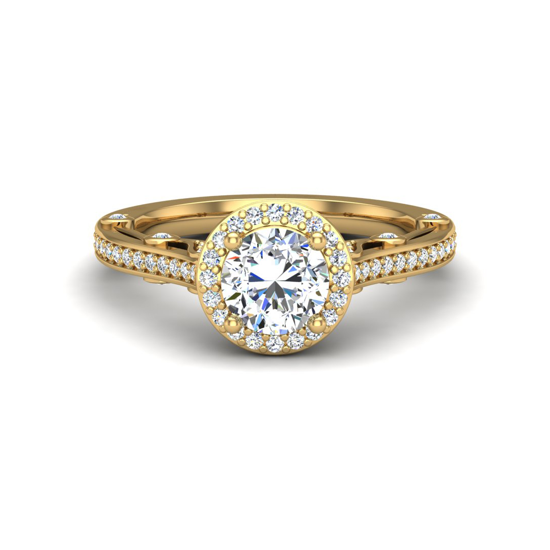 Harlow Halo Engagement Ring